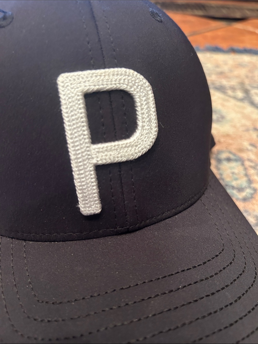 Puma Heritage P Golf Cap - Black - Picture 3 of 11